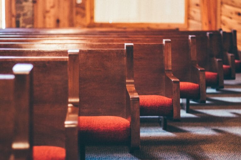 church bench