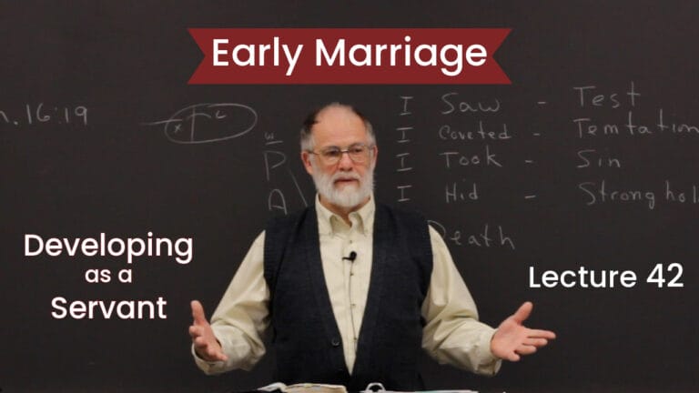 Early Marriage — Frank Reed Lecture 42