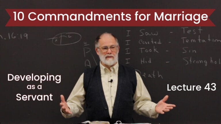 10 Commandments for Marriage — Frank Reed Lecture 43